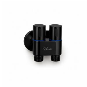 PORTO FITTING FCP-SS1024SKB STOP KRAN CABANG BLACK
