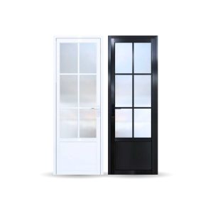 PORTO DOOR ALUM ST-HALF GLASS