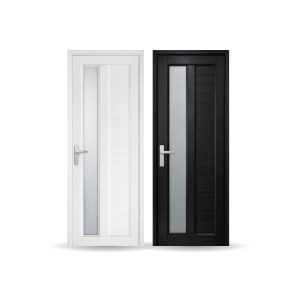 PORTO DOOR UPVC 01 ¼-GLASS