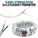 KABEL ETERNA NYM 2X1,5 WHITE @1MTR